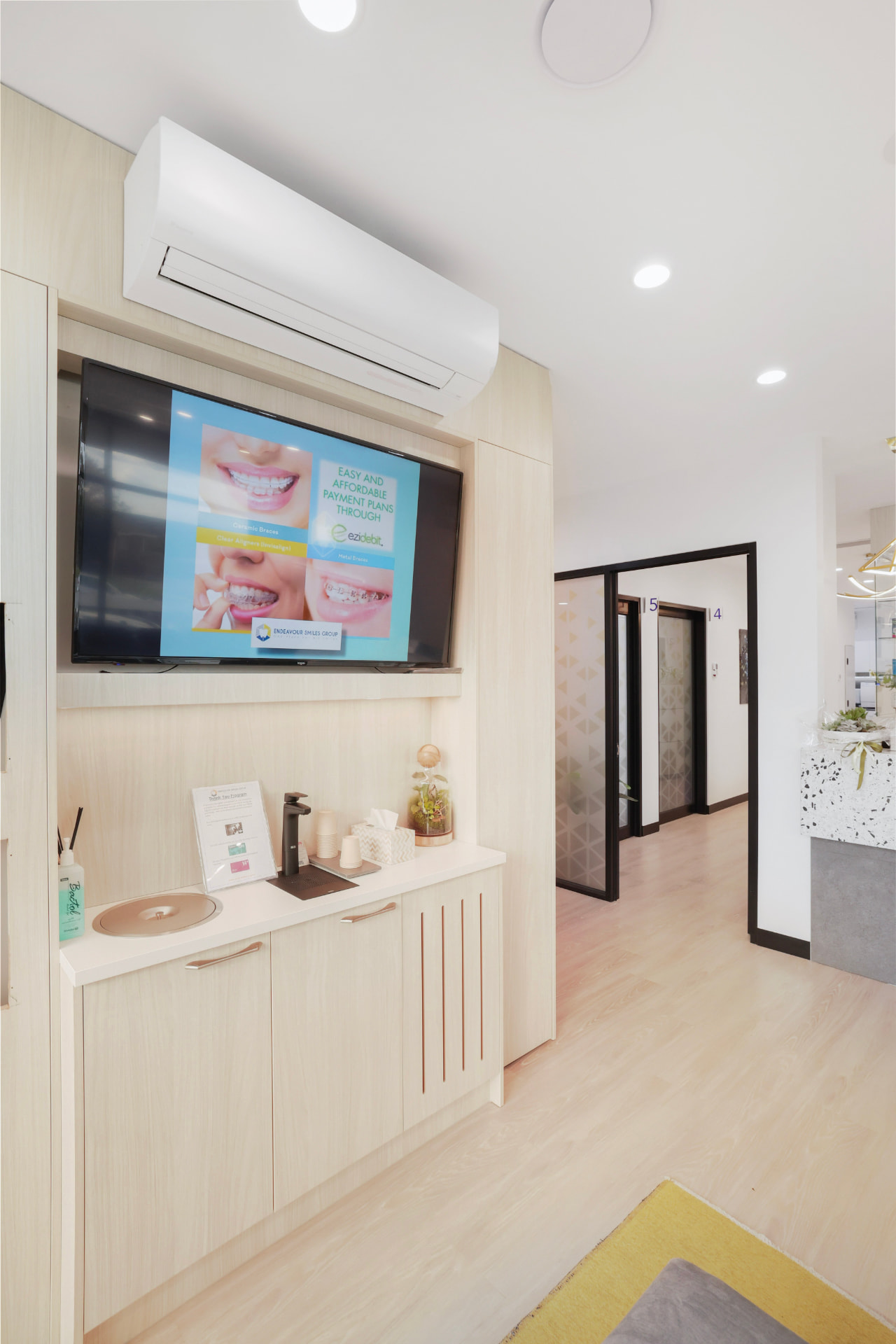 Inside the waiting room at Endeavour Smiles Group